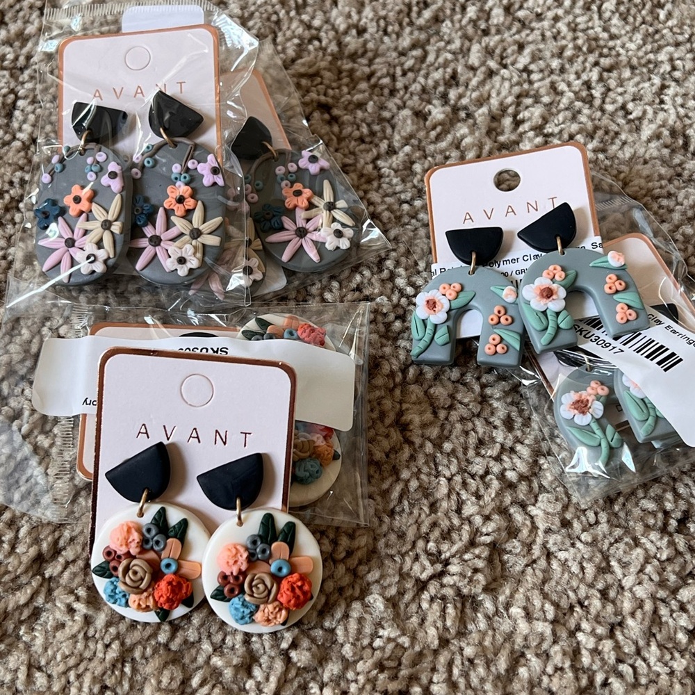 Clay Earrings 🌸🌼
